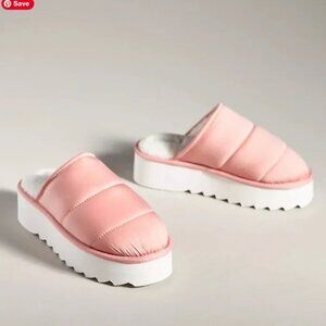 Anthropologie Maeve Puffy Platform Slippers